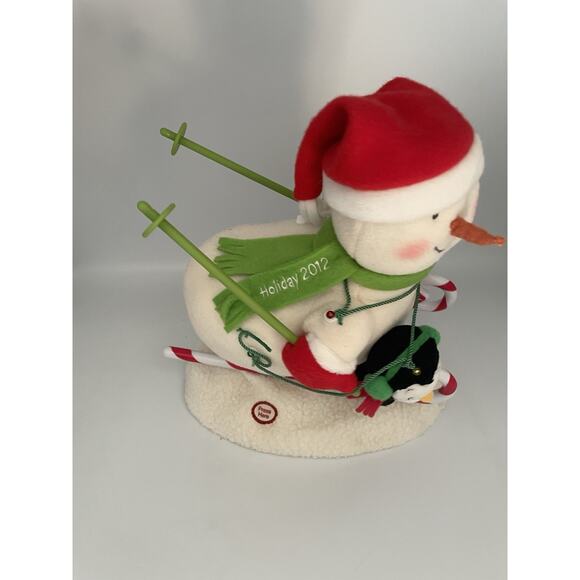 2012 Hallmark Jingle Pals Swooshin Duo Animated Snowman With Music Christmas - Picture 15 of 16